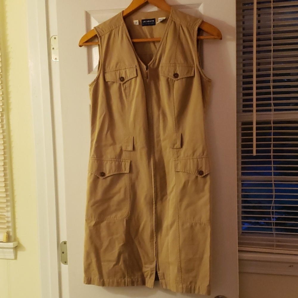 Liz Claiborne khaki dress